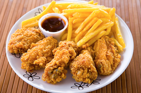 Chicken strips and fries