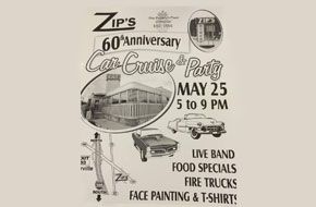 Zips Diner 60 Anniversary