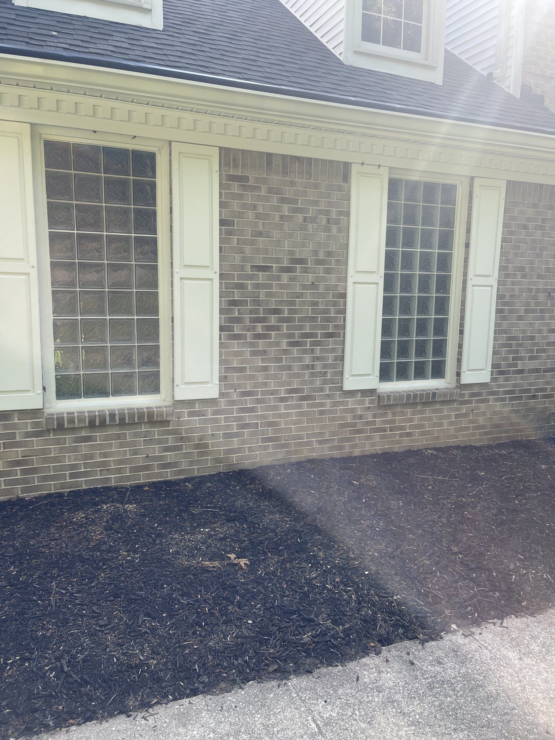 Stylish glass block window