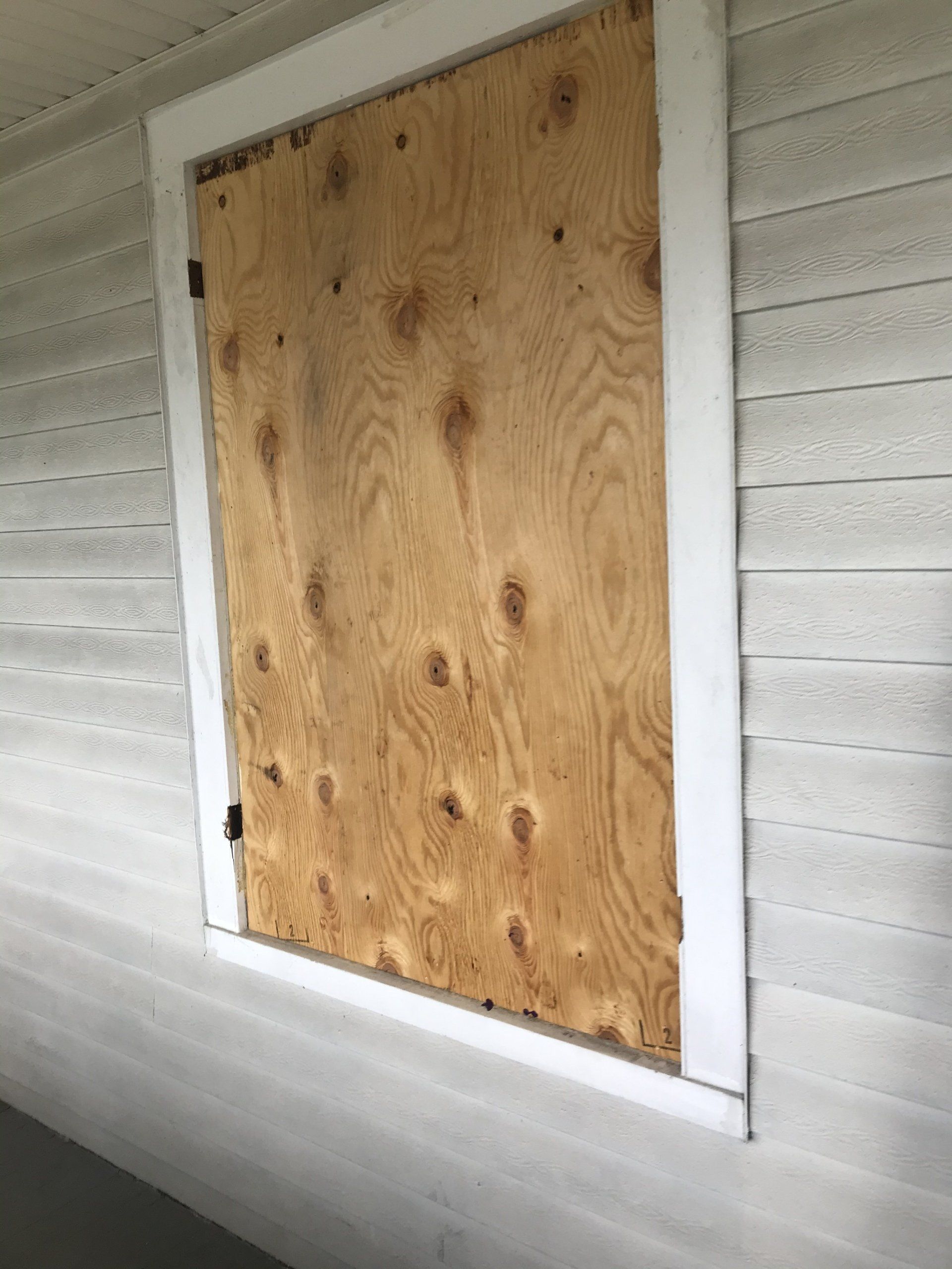 A window to be converted to glass block window