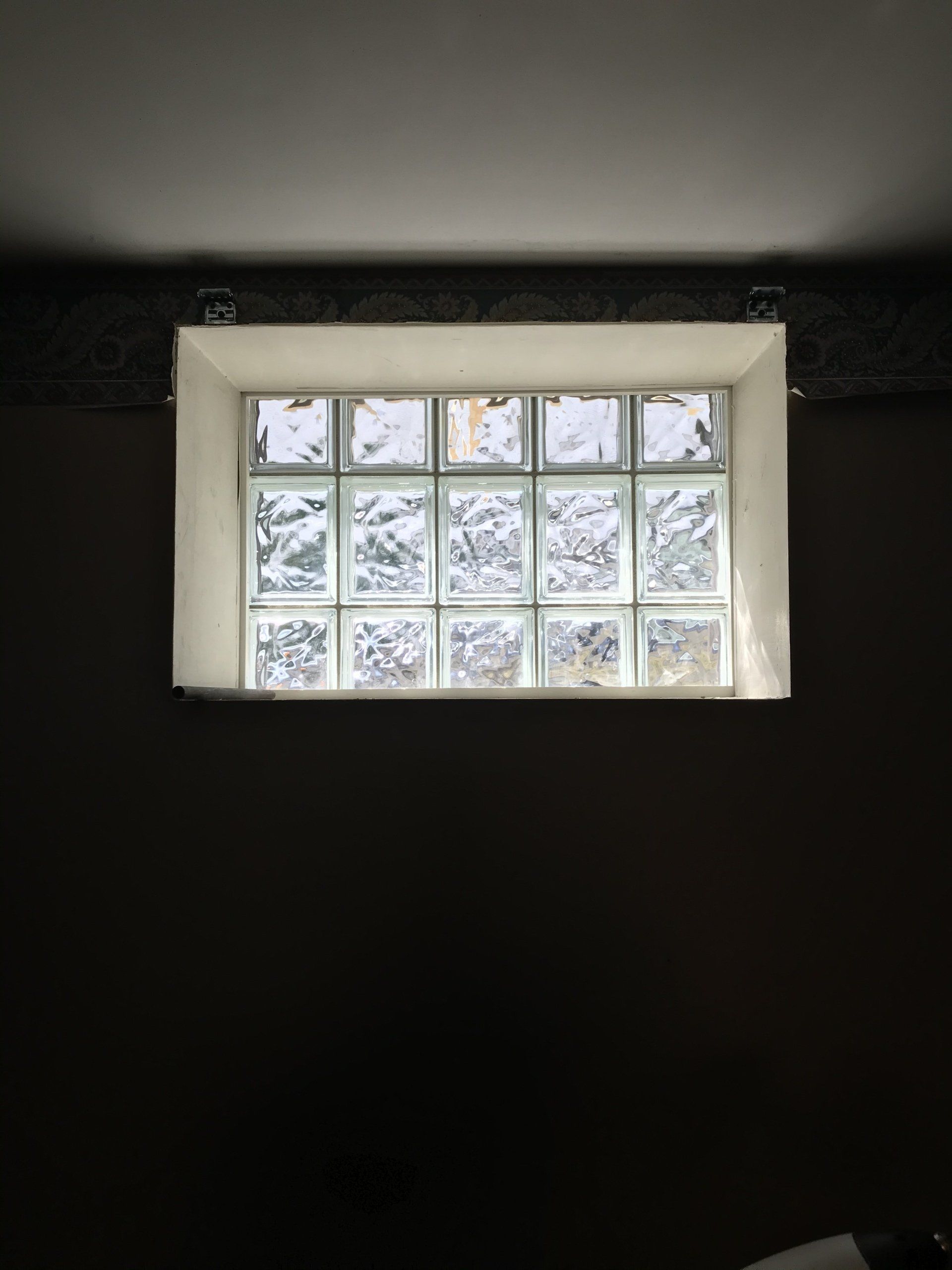 Perfectly installed glass block window