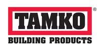 TAMKO logo: Bold black text 
