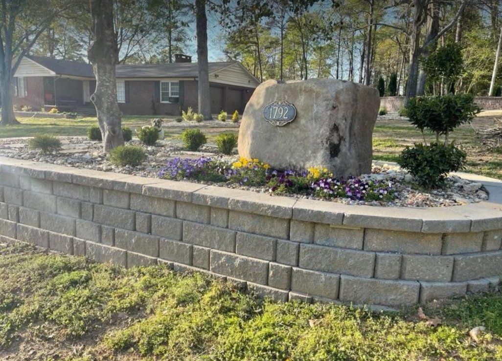 stone with house number