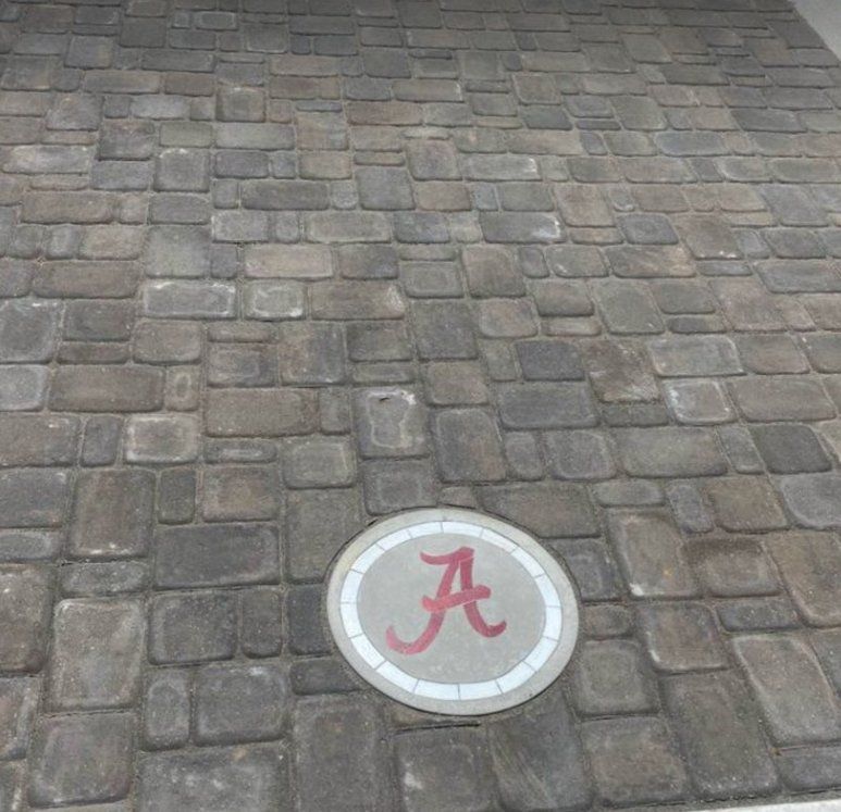 letter a in a pathway