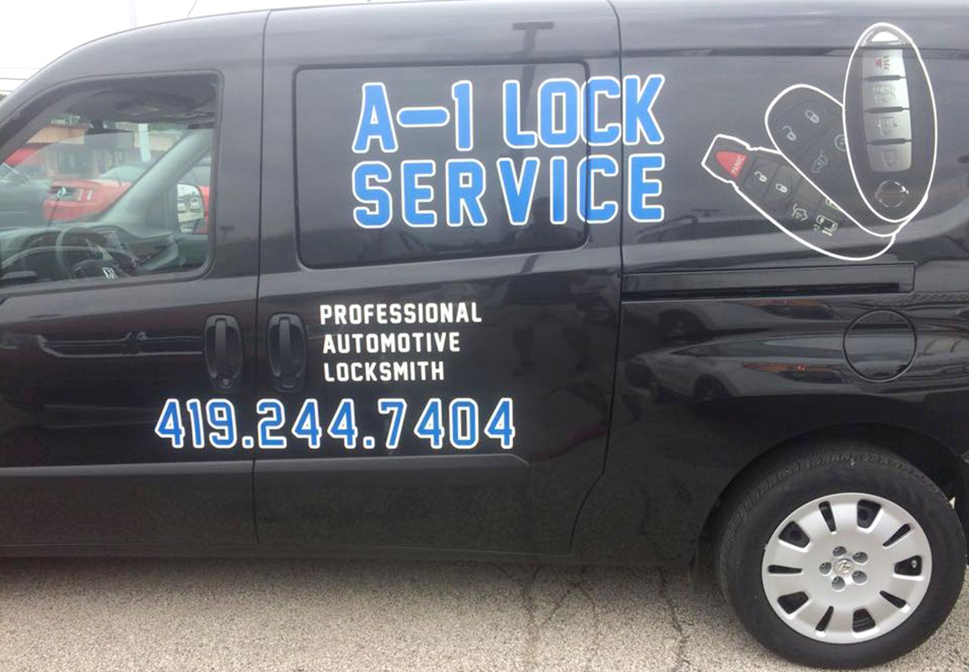 A-1 Lock Service black van