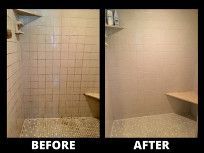 SHOWER BEFORE AND AFTER