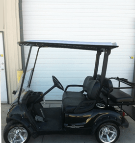 Black golf cart