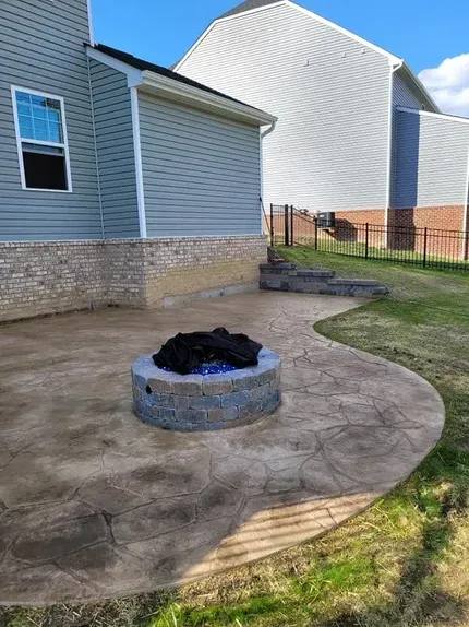 Patio with firepit