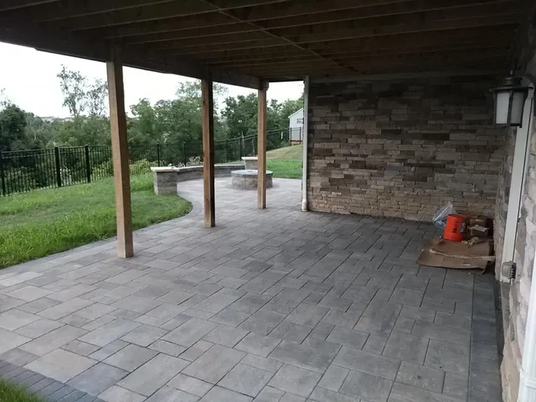 Concrete patio