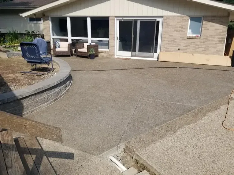 Concrete patio