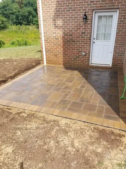 Concrete patio