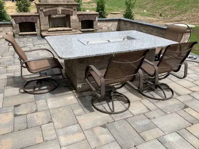 Outdoor dining table