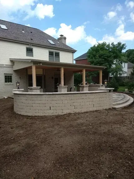 Patio panel and wall