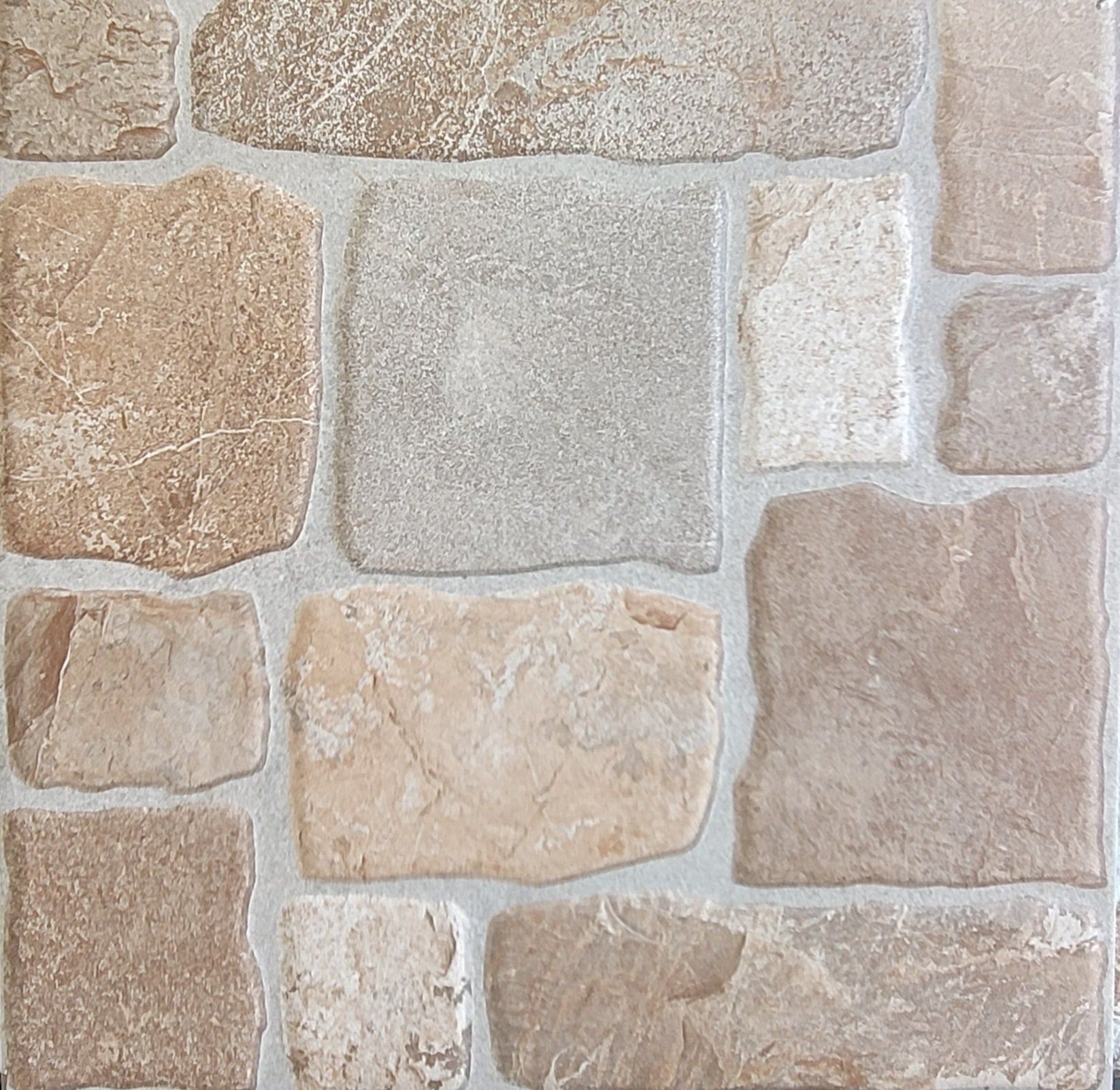 A tile that looks like a stone wall