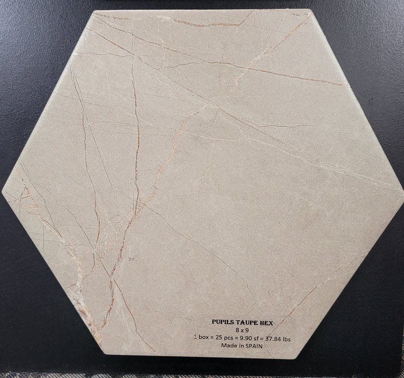 A hexagonal tile with the word terra on it