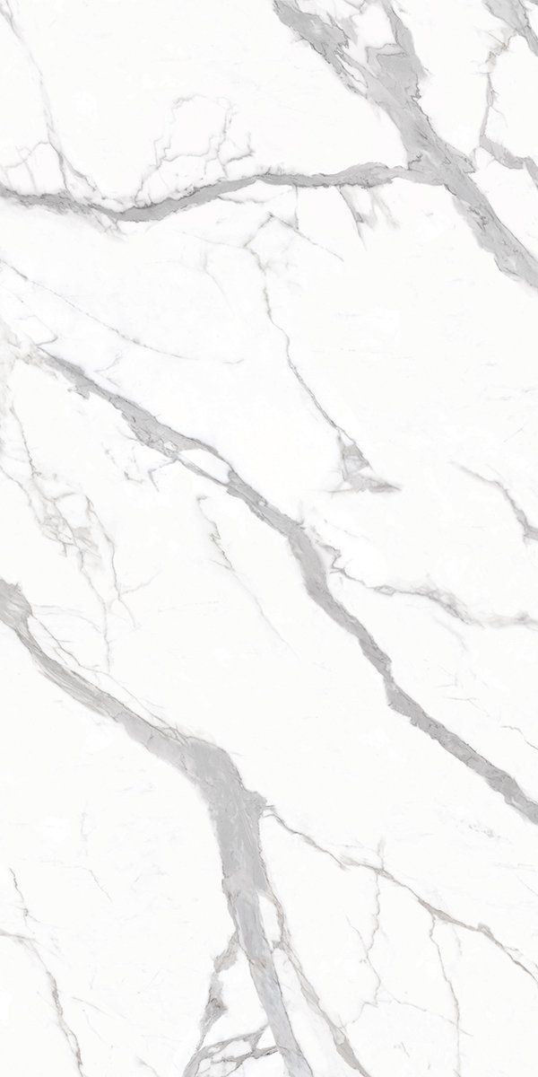 A close up of a white marble tile on a white background.