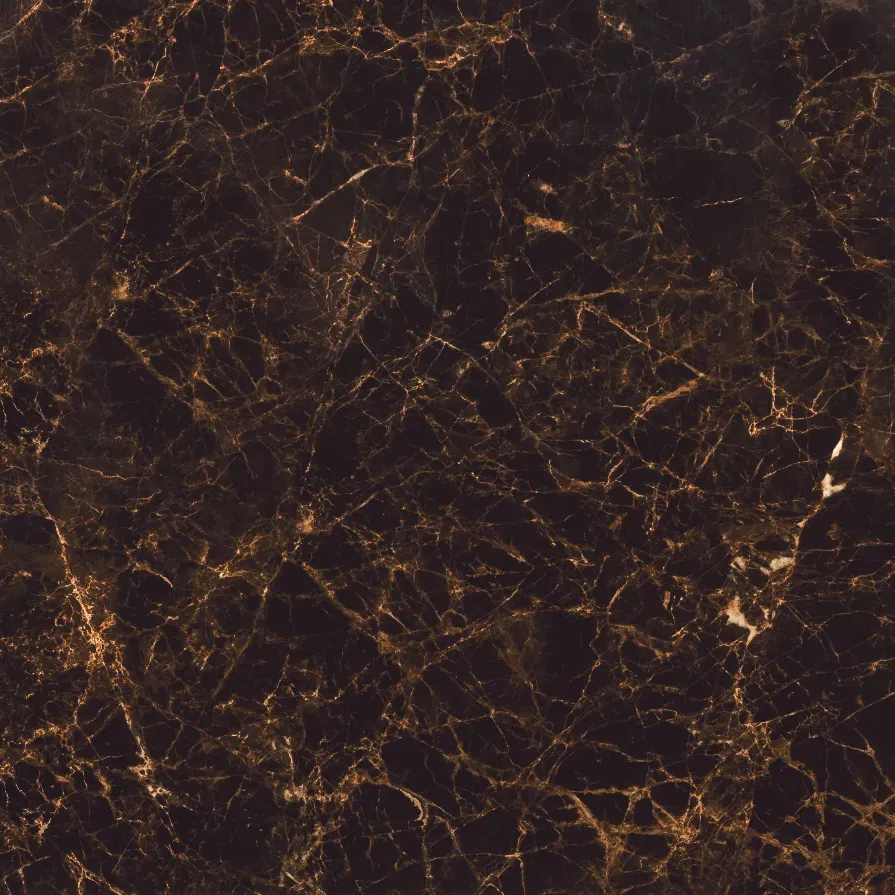 A close up of a black and gold marble tile.