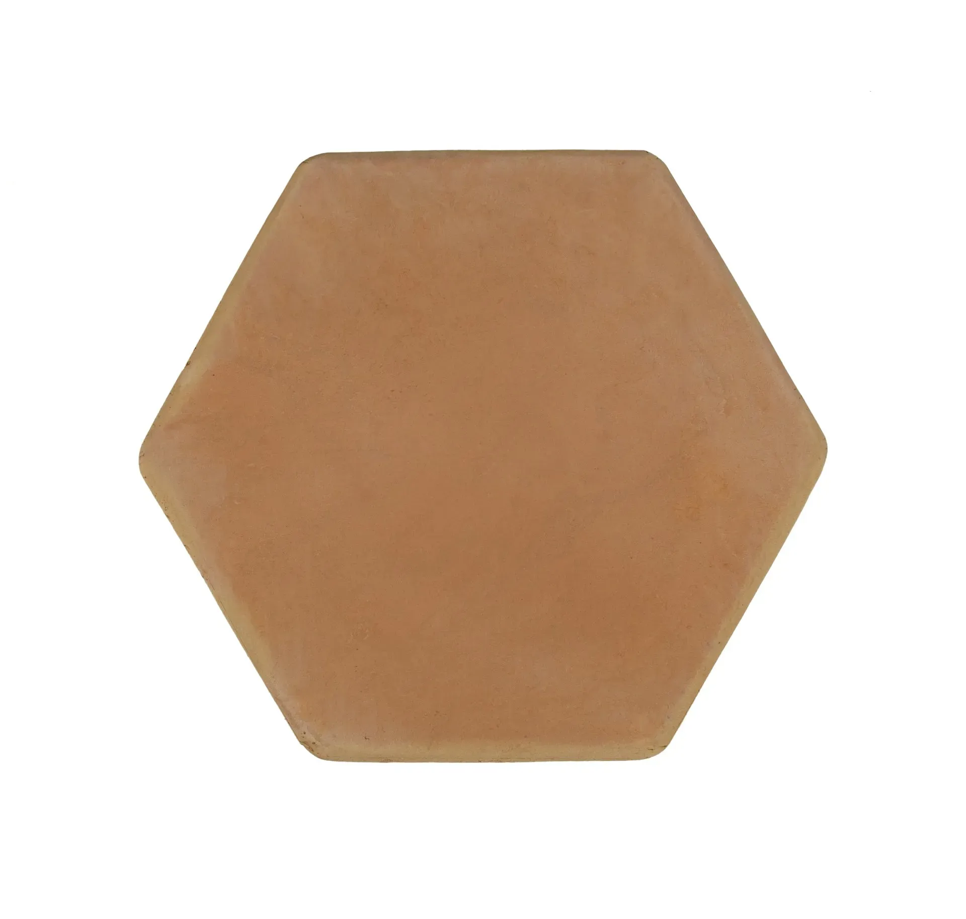 A brown hexagon tile on a white background
