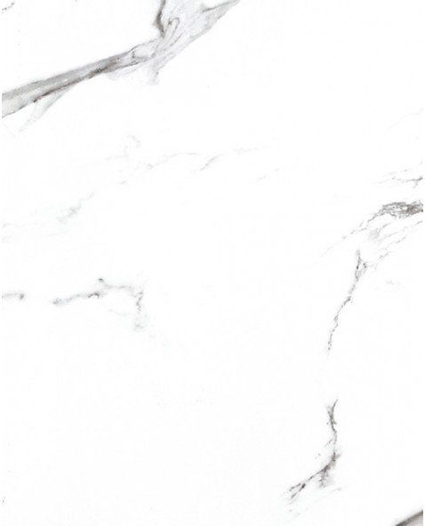 A close up of a white marble tile on a white background.