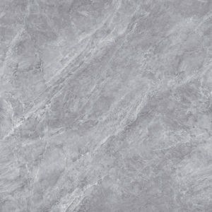 A close up of a gray tile with a marble texture.