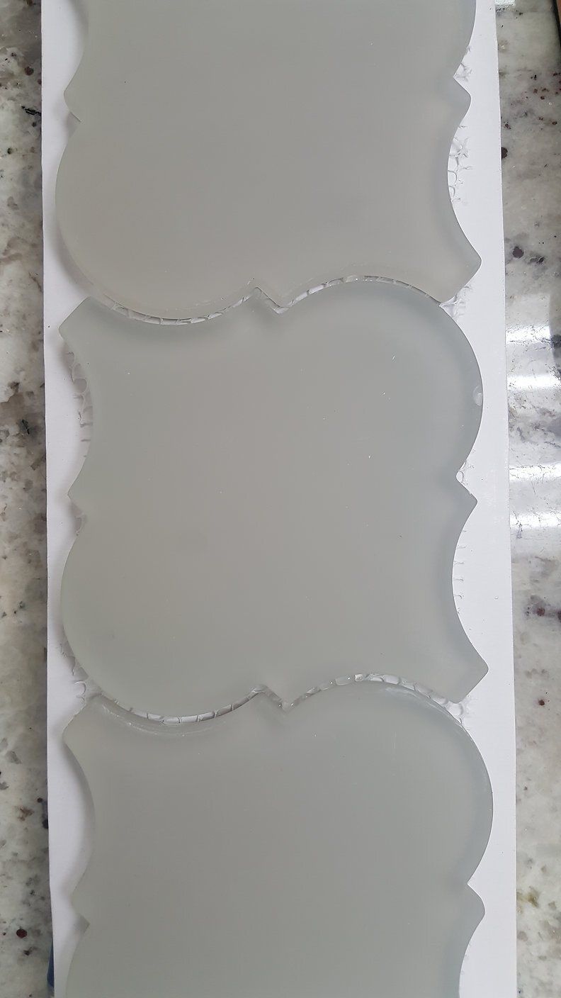 Arabesque Grey Frosted Mosaic