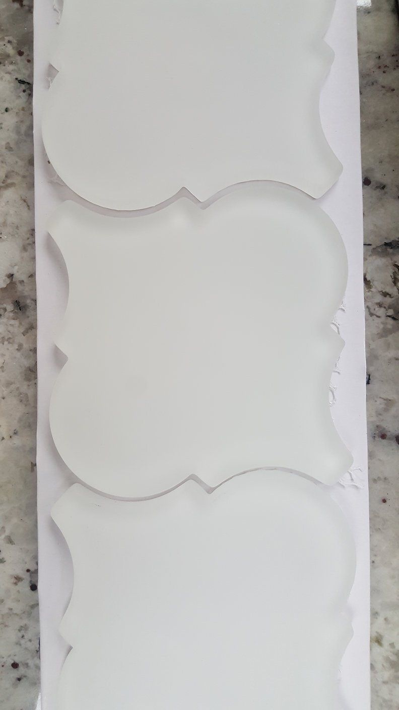 Arabesque White Frosted Mosaic