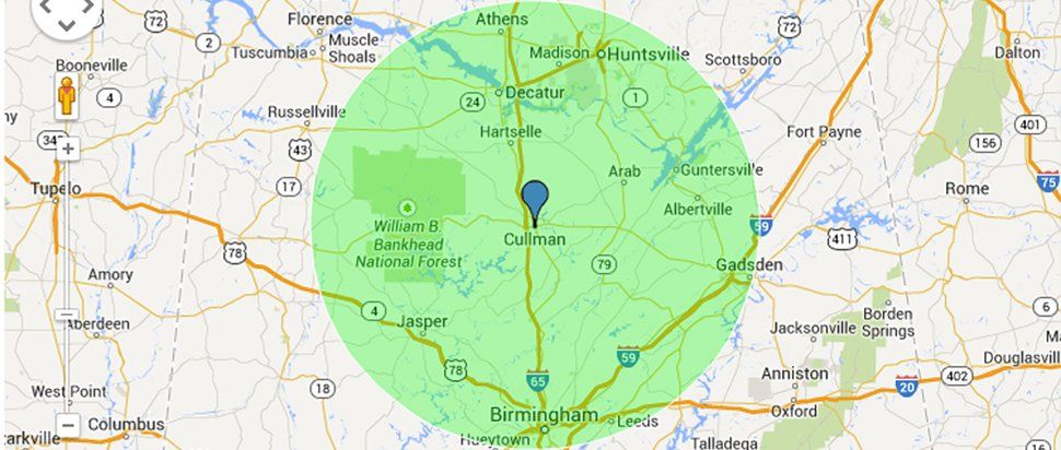 Beverly Paschal Poston, Attorney At Law radius map