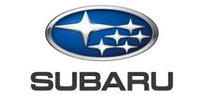 Subaru logo: blue oval with stars, silver border, and 