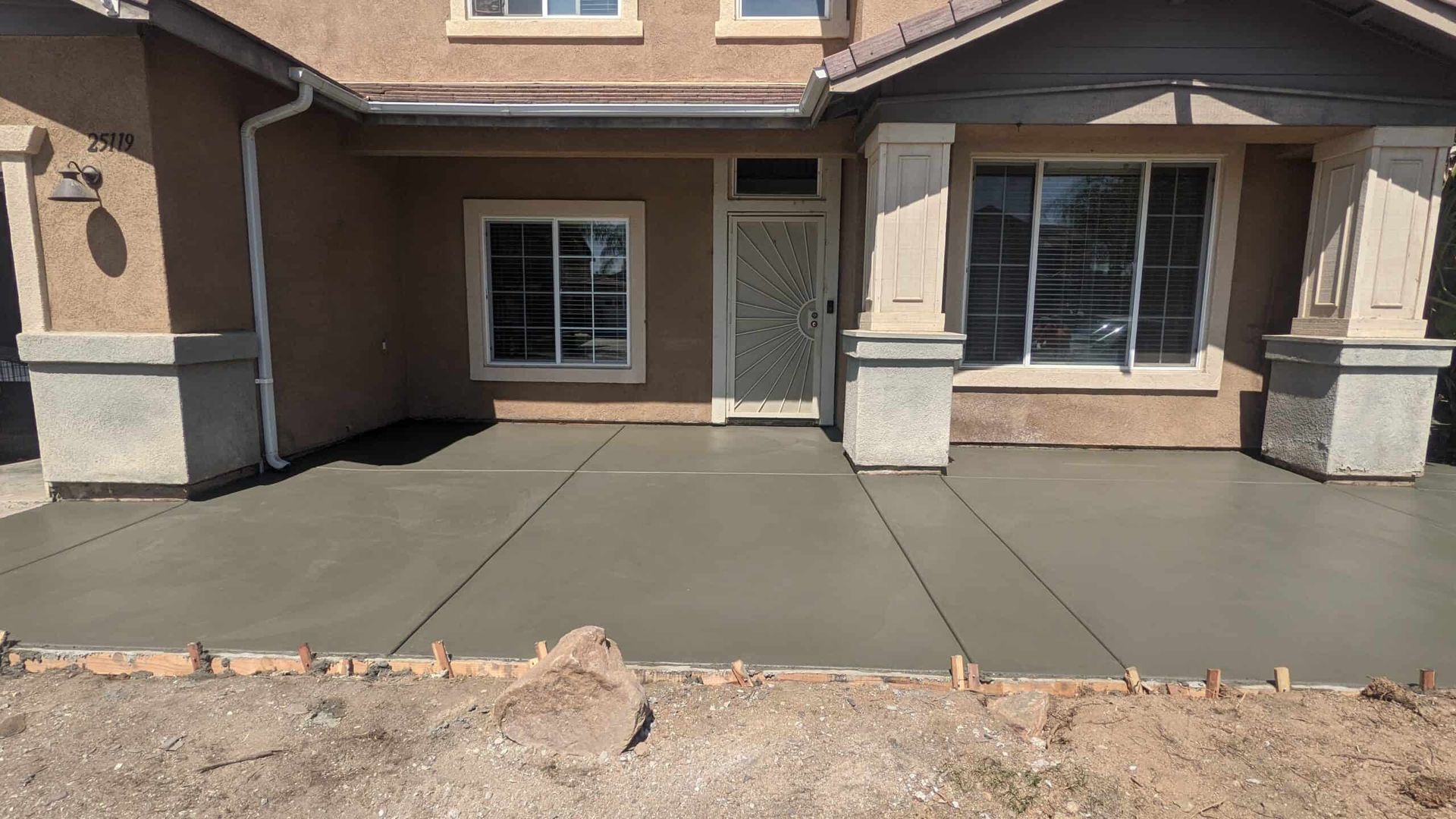 Concrete patio
