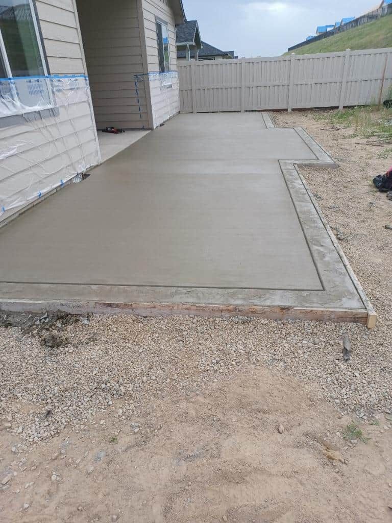 Concrete patio