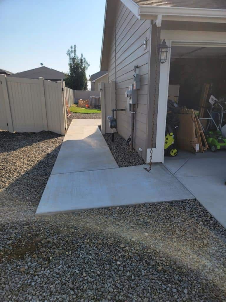 Concrete walkway