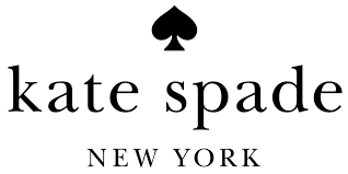 The logo for kate spade new york is black and white.