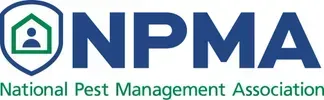 NPMA logo: Shield with house icon,
