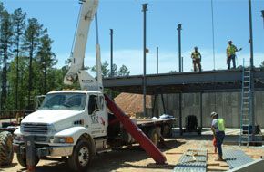 A group of people on a construction site