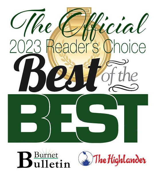 The Official 2023 Reader's choice Best of the Best Burnet
