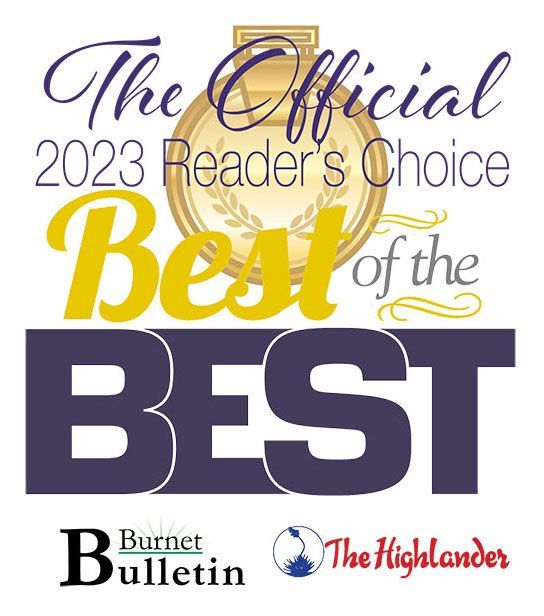 The Official 2023 Reader's choice Best of the Best Marble Falls