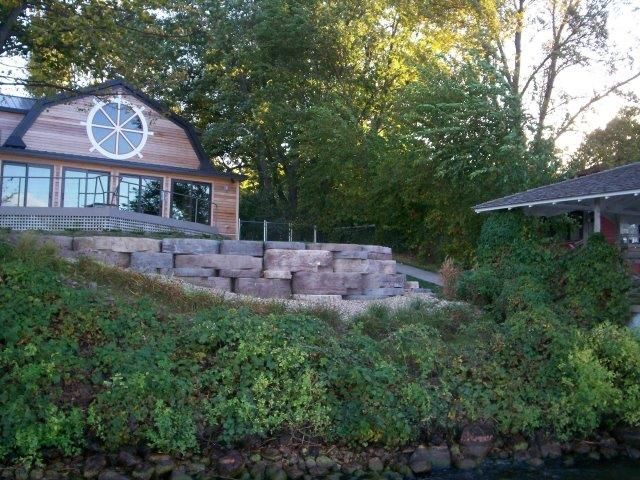A house with a compass on the top of it