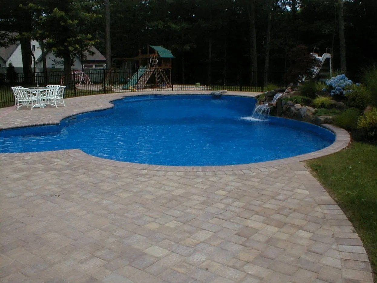 Residential pool side