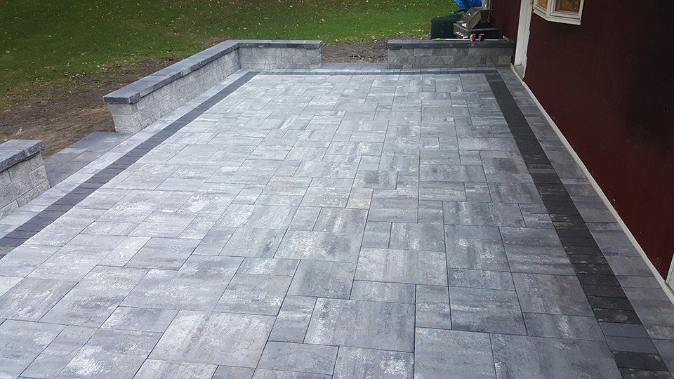 Concrete patio