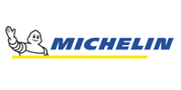 Michelin logo: White Michelin Man waving, 
