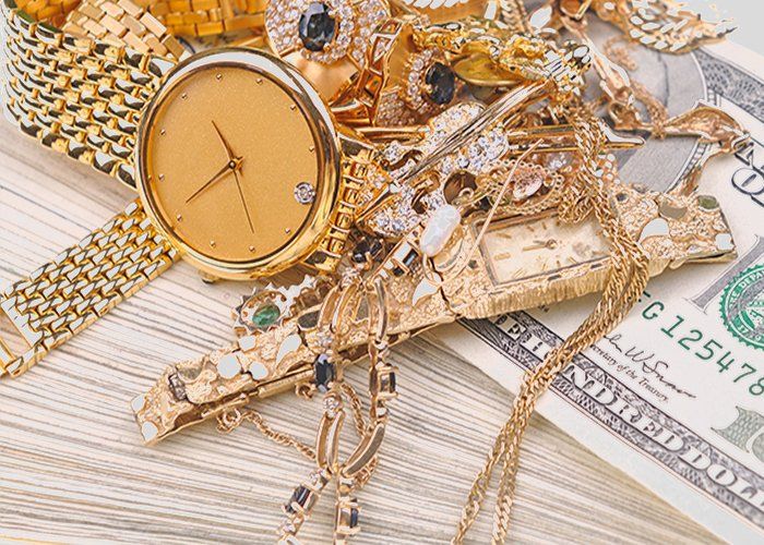 Jewelry and cash