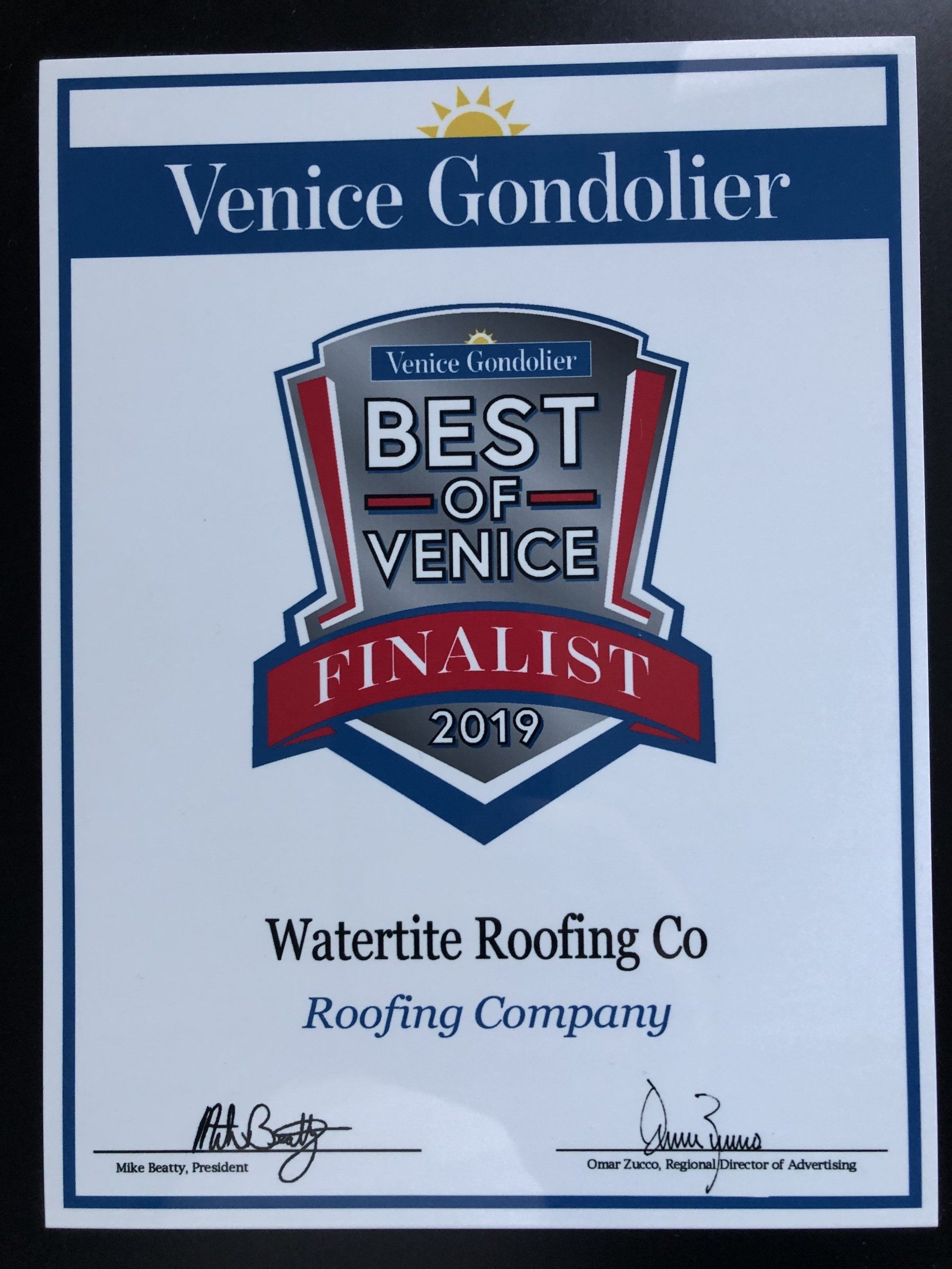 Venice Gondolier Best of Venice Finalist 2019