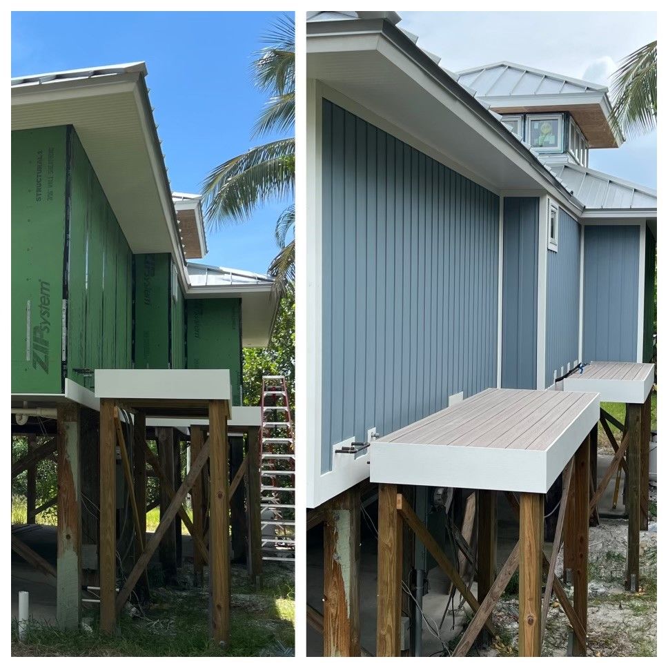 Board and batten siding