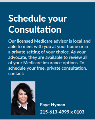 Schedule a consultation call to action
