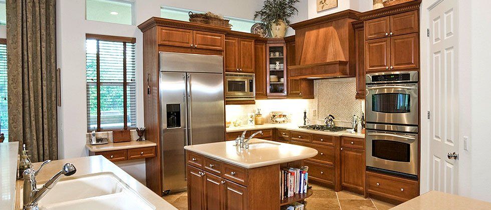 Custom cabinets in beautiful kitchen