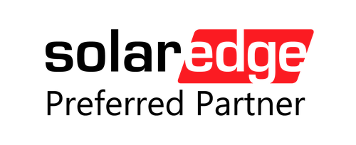 SolarEdge Preferred Partner logo in black and red text