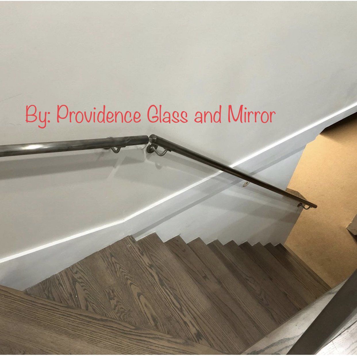 Glass stair railing