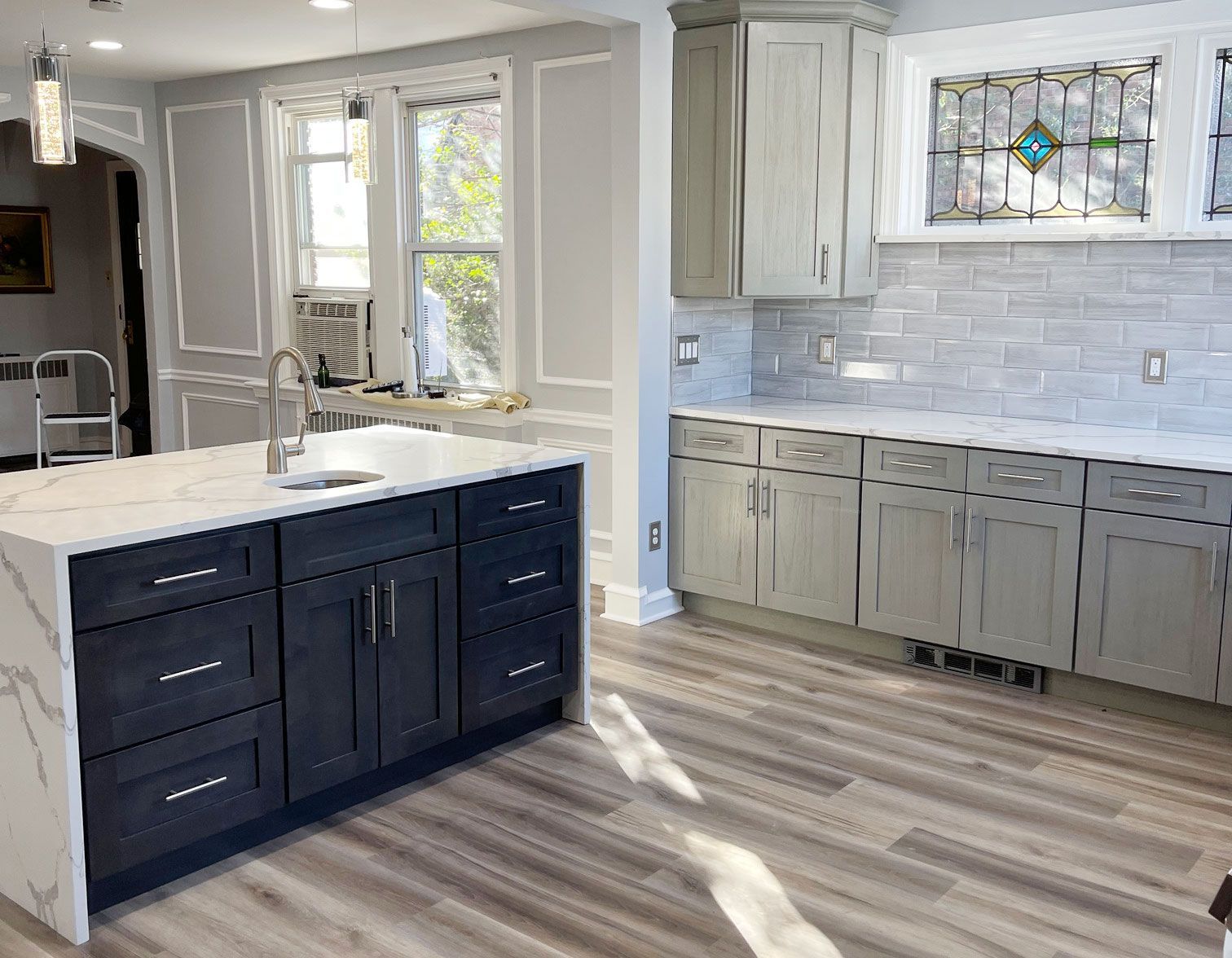 Contemporary Transitional Kitchen Remodel by PNJA Home Improvement and General Contractors project photo 2