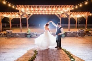 Wedding couple dancing
