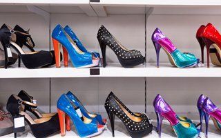 Sexy high heels display